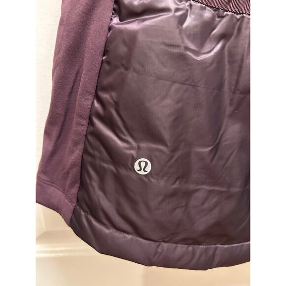 Lululemon Down For A Run Vest II Purple Puffer Vest, Size 8 - Picture 5 of 7